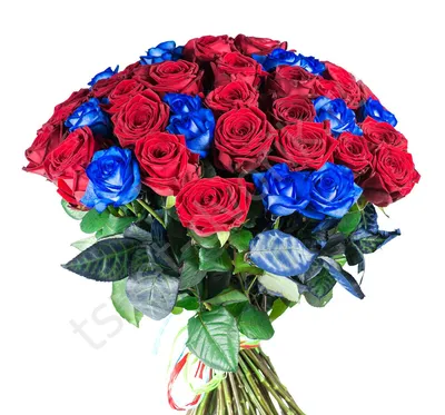 1️⃣ Синие розы в шляпной коробке Алматы | Купить по лучшей цене