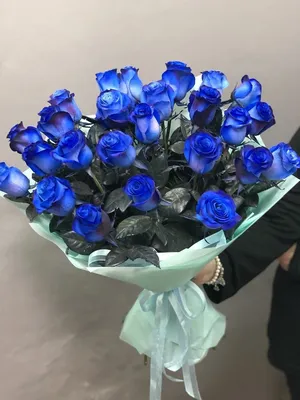 Синие розы. Букет из синих роз. Розы из мыла. Подарок девушки 14 февраля.  Букет на 8 марта (ID#1746177076), цена: 1341 ₴, купить на Prom.ua