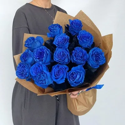 Купить Поштучно синие розы Николаев | UFL