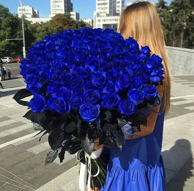 Синие розы купить в Москве. Купить цветы.