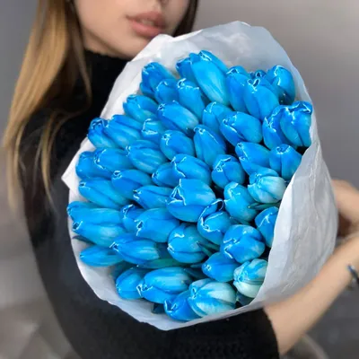 Купить Голубые тюльпаны «Kate .blue» в Нижнем Новгороде