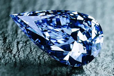 Бриллиант круглый голубой 0,050 карат с сертификатом РФ на сайте Gem Studio