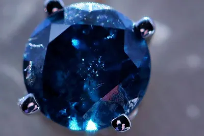 Кольцо с синим бриллиантом 1.27 ct — Остров сокровищ
