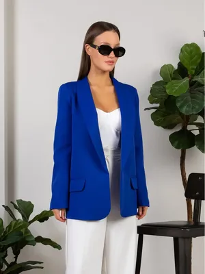 Льняной жакет женский casual стиля, цвет Светло-голубой, артикул:  FSC110124_2084. Купить в интернет-магазине FINN FLARE