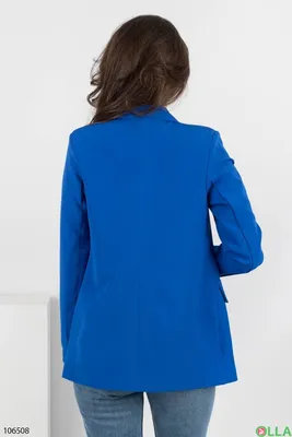Пиджак женский BrandStoff BS16119 голубой 44 RU - купить в Москве, цены на  Мегамаркет
