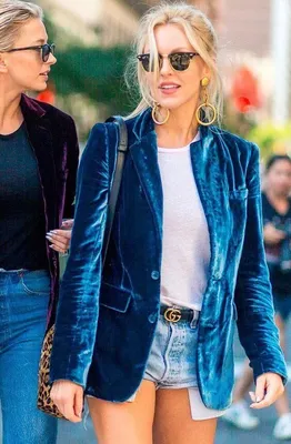 С чем носить женский синий пиджак: 15 стильных образов в 2019 | Looks,  Semanas de moda, Moda