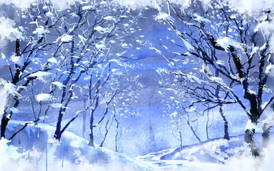 Обои зимняя природа, картинки снежная зима, заснеженный парк, скачать  2560x1600