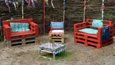 Скамейка из поддонов своими руками. Фото, пошаговые инструкции