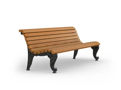 Купить Садовая скамейка из дпк полукруглая темная 1500 мм от 18900р.  товаров для дачи и сада| Скамейки садовые