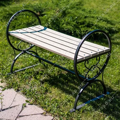 Металлические садовые скамейки со спинкой для дачи купить по низкой цене в  HiTSAD.RU