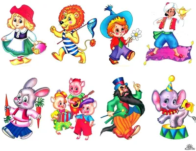 Набор плоскостных фигурок на подставках Сказочные персонажи (10 сказок):  купить для школ и ДОУ с доставкой по всей России