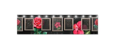 Виниловый кухонный фартук 65х250 см Черный шелк и красные розы (наклейка  для кухни ПВХ пленка скинали) цветы Текстура (Z181442-FF) – фото, отзывы,  характеристики в интернет-магазине ROZETKA от продавца: FOUKS | Купить в