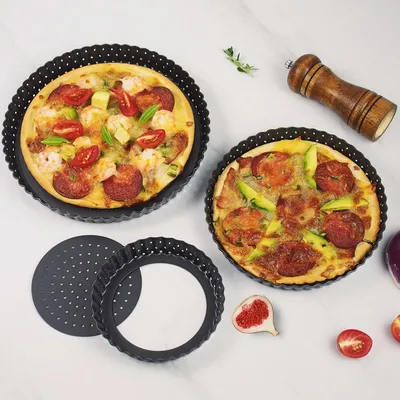 Чугунная сковорода для пиццы с двусторонней защитой в стиле Морден HC-02100  Производитель и поставщик |Счастливая кулинария