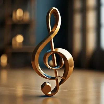 Скрипичный ключ 3D» — создано в Шедевруме