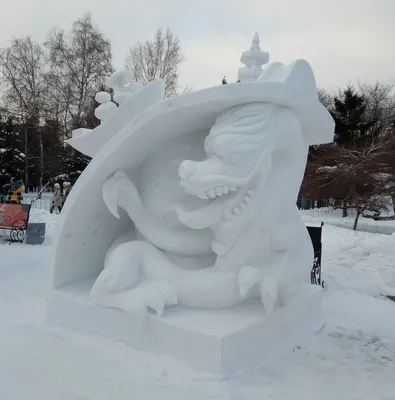 Увлекательный мир снежных скульптур: фотографии для скачивания