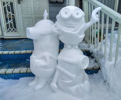 Загадочные скульптуры из снега: бесплатные фото для скачивания