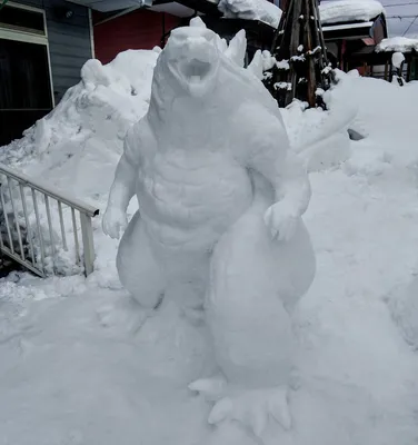 Скачайте фото снежных скульптур, чтобы оживить свой день