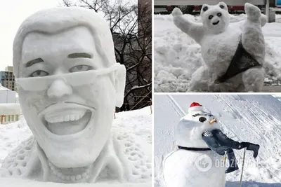 Ледяные чудеса: фото снежных скульптур в формате jpg, png, webp