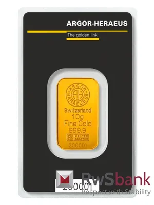 Слиток золота 10 грамм 999,9 пробы с сертификатом - С 1 Рубля! (торги  завершены #287569127)