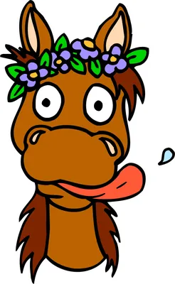 Лошадь нарисованная смешная (много фото) - drawpics.ru
