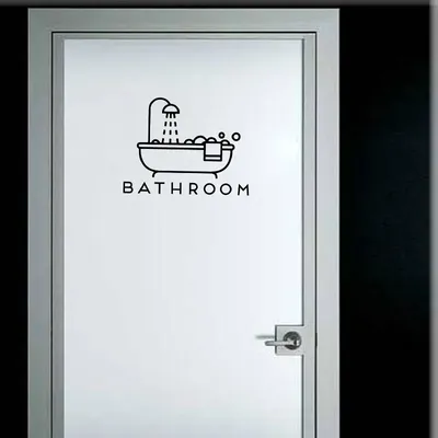 YOJA 25*19 см смешные двери туалета, ванной декоративные наклейки  графические и настенные наклейки A40500 | AliExpress
