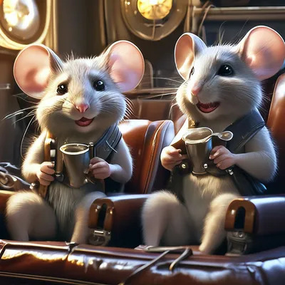 🎄мир рождества🎅 смешные мышки, …» — создано в Шедевруме