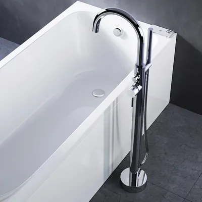 Смеситель для ванны с поворотным изливом и верхним подключением Swedbe  Diana 1035 хром купить в интернет-магазине