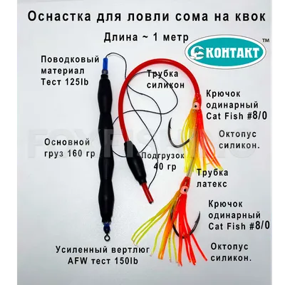 Схема оснастки ловли сома, снасть на сома в ночное время ловли | Фото  заметки из моей жизни в Крым | Дзен