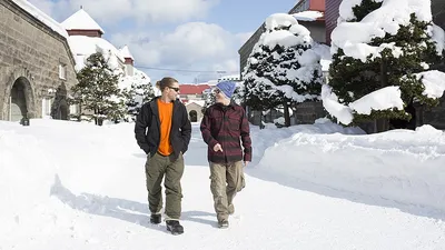 Портреты зимы: снег в Японии на фотографиях