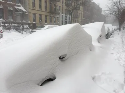 В Нью-Йорке выпал первый крупный снег в сезоне: как это было