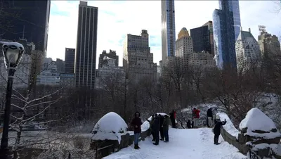 Чудесные зимние фотографии Нью Йорка