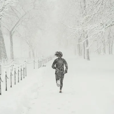 Нью Йорк в зимнем наряде: снежные кадры