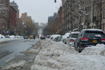 Нью Йорк окутан снеговой пеленой