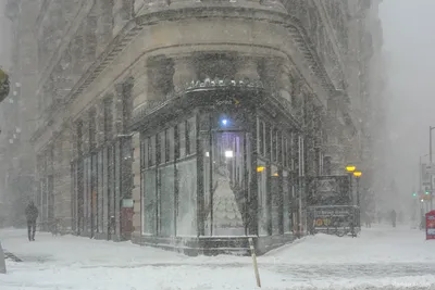 Уникальные снежные образы Нью Йорка