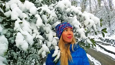 Романтика зимы: фото снега в Сочи