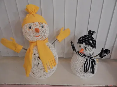 Niki Новогодние украшения, Снеговик своими руками