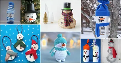 Снеговик из ниток - Подготовка к Новому Году и Рождеству - YouTube