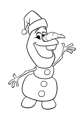 Раскраска «Снеговик Олаф» | Olaf para colorear, Muñeco de nieve olaf,  Páginas para colorear de navidad