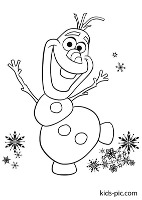 Раскраска Снеговик Олаф. Холодное сердце | Kids-Pic.com | Christmas  coloring pages, Frozen coloring pages, Frozen coloring