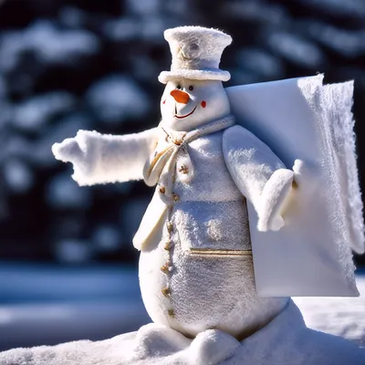 Новогодняя сказка «Снеговик-почтовик»