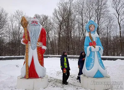 Картинка Снегурочки из снега: скачать бесплатно