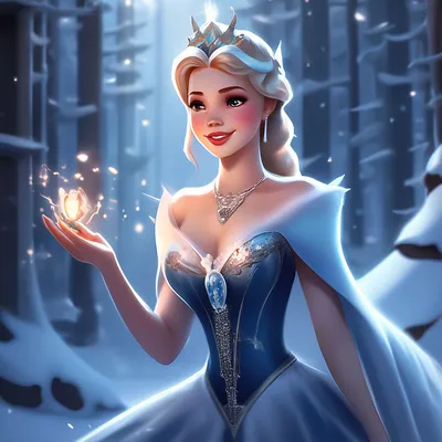Снежная королева волшебная» — создано в Шедевруме