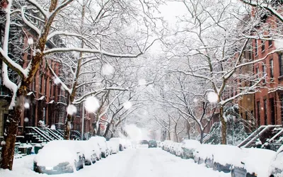 Снежный Нью Йорк Фото фотографии