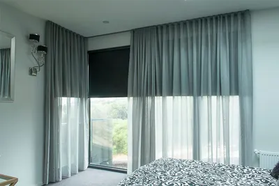 Рулонные шторы и тюль сочетание в интерьере (42 фото) - красивые картинки и  HD фото