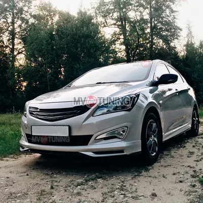 Диффузор Заднего Бампера Hyundai Solaris 2017-2020 АБС Пластик