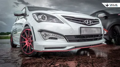 Сплиттер для Hyundai Solaris 2014-2016 рестайлинг АБС пластик тюнинг  накладка юбка стайлинг губа деталь экстерьера | AliExpress