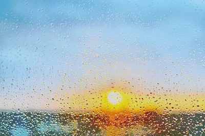 Мгновение гармонии: Солнце и дождь на картинке