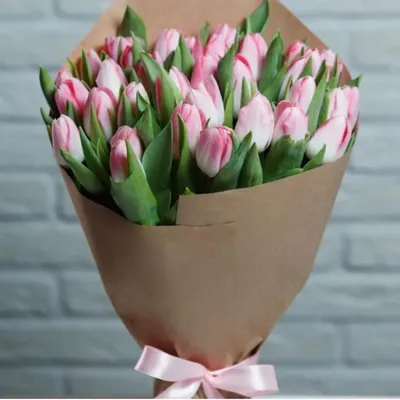 Купить Тюльпаны Розовые сортовые премиум в Москве недорого с доставкой