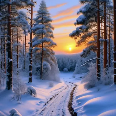 Snowing forest | Пейзажи, Лес, Фото пейзажа