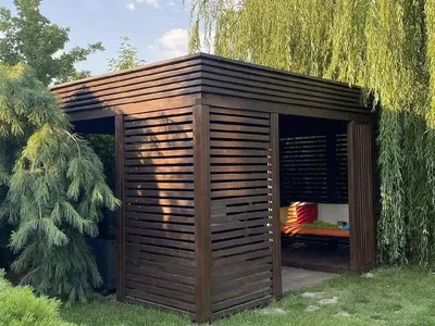 ✓ Современные беседки в стиле минимализм от производителя Thermowood  Production - купить по низким ценам в Житомире с доставкой и сборкой по  Украине.